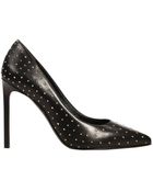 Saint Laurent Heel 10 Pump Studded Leather - Lyst