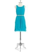 Jessica Simpson Pleated A-Line Dress - Lyst