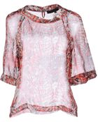 Karl Lagerfeld Blouse - Lyst