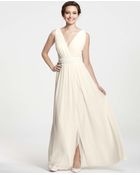 Ann Taylor Goddess V-Neck Wedding Dress - Lyst
