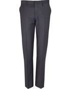 River Island Navy Hopsack Slim Fit Suit Trousers - Lyst