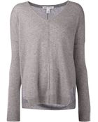 Autumn Cashmere Slouchy V-Neck Sweater - Lyst