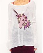 Asos Jumper With Unicorn - Lyst