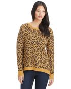 Kensie Animal Print Knit Sweater - Lyst