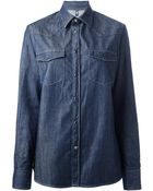Dondup Western-Style Denim Shirt - Lyst
