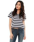 Feel The Piece Tommy Striped Crop Top - Lyst