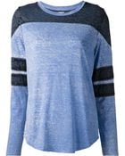 Nsf Clothing Striped Sleeve Shirt - Lyst