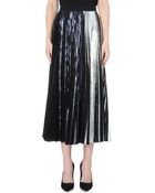 Proenza Schouler Pleated Metallic Skirt - Lyst
