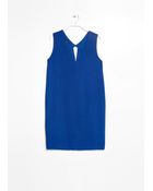 Mango Cut-Out Crepe Dress - Lyst