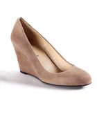 Via Spiga Farley Suede Wedges - Lyst