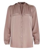 River Island Beige Utility Blouse - Lyst
