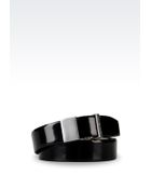 Emporio Armani Belt In Brushed Calfskin - Lyst