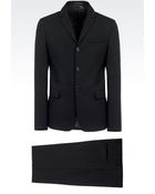 Emporio Armani Suit In Stretch Wool - Lyst