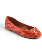 Marc By Marc Jacobs Perforated Leather Mouse Flats - Lyst