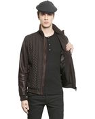 Dolce & Gabbana Quilted Wool Flannel Bomber Jacket - Lyst