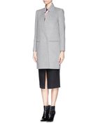 Mo&co. Edition 10 Felted Wool Blend Tailored Coat - Lyst