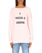 Wildfox I Need A Drink Sweatshirt - Lyst