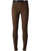 David Lerner Double Zipped Front Skinny Trousers - Lyst