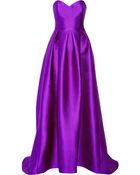 Lela Rose Embossed Satin Gown - Lyst