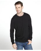 Prada Black Wool Long Sleeve Crewneck Sweater - Lyst