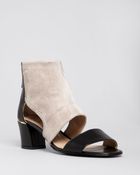 Delman Open Toe Sandals - Kara Low Heel - Lyst