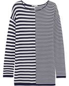 T By Alexander Wang Striped Jersey Top - Lyst