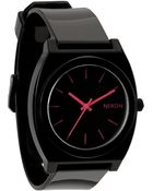 Nixon Time Teller P Black And Pink Watch - Lyst