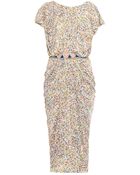 Saloni Apsara Petal-Print Dress - Lyst