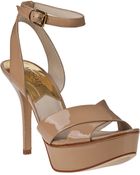MICHAEL Michael Kors Gideon Platform Sandal Nude Patent - Lyst