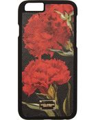 Dolce And Gabbana Red Floral Iphone 6 Case - Lyst