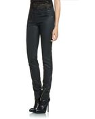 Patrizia Pepe Skinny Jeans In Leather Effect Cotton - Lyst
