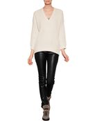 Jitrois Leather Side Zip Leggings - Lyst