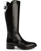Cesare Paciotti Buckle Mid Calf Boots - Lyst
