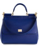 Dolce & Gabbana Sicily Large Calf-Leather Tote - Lyst