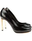 Ted Baker Peep Toe Heel - Lyst
