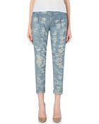 Free People Cropped Rugged Denim Jeans - Lyst