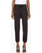 3.1 Phillip Lim Black Ribbed Lounge Pants - Lyst