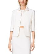 Michael Kors Bouclé-Crepe Jacket - Lyst