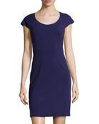 Diane von Furstenberg Short-Sleeve Jersey Dress - Lyst