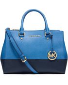Michael Kors Michael Sutton Medium Colorblock Satchel - Lyst
