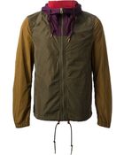 Burberry Brit Colour Block Hooded Wind Breaker - Lyst