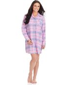 Lauren by Ralph Lauren Plaid Flannel Sleep Shirt - Lyst