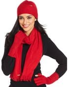Calvin Klein Glove Scarf Set - Lyst