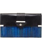 Milly Makenna Watersnake Clutch Bag - Lyst