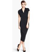 H&M Cupro Dress - Lyst