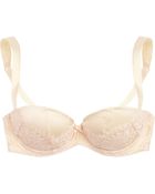 Agent Provocateur Abbey Lace-Trimmed Silk-Blend Satin Push-Up Bra - Lyst