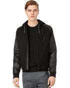 Calvin Klein Jeans Wool Blend Baseball Bomber Jacket - Lyst