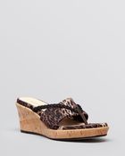 Taryn Rose Platform Wedge Sandals - Keely - Lyst
