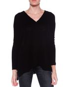 Subtle Luxury Double V Neck - Lyst