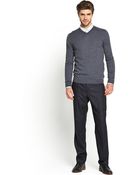 Ted Baker Mens Vneck Jumper - Lyst